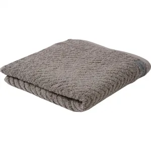 Полотенце для душа Smart однотонное с ребристой текстурой и ярлыком из велюра Ross, Flanell