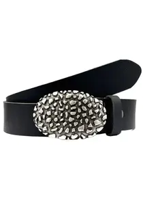 LIFEBULT by showroom 019° кожаный ремень с узорчатой ​​застежкой Rettungsring By Showroom 019°, черный