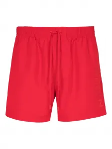 Плавки-шорты с вышитым логотипом BALMAIN, красный