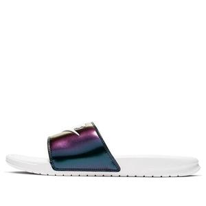 Тапочки benassi jdi se 'lucid green' Nike, фиолетовый