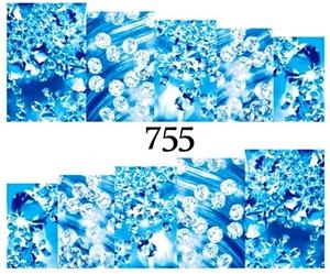 Водные наклейки для ногтей - №755, Raisin