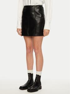 Юбка из искусственной кожи, стандартного кроя Brave Soul, черный