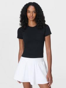 Футболка Athlete Crop Seamless для тренировок Sweaty Betty, Black