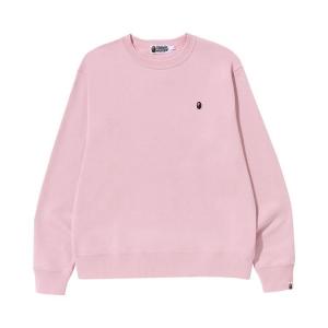 Свитер BAPE Ape Head One Point Relaxed Fit Crewneck, Pink