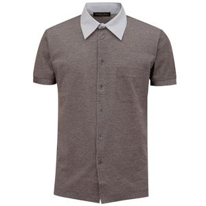 Рубашка Bicolor Cotton Shortsleeve Corneliani, двухцветный
