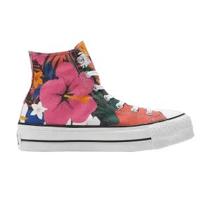 Кроссовки Converse Wmns Chuck Taylor All Star Lift High 'Paradise Print', розовый