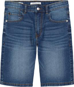 Свободные джинсовые шорты Calvin Klein Boys, модель с пятью карманами, застежка на молнию и пуговицы, Houston Mid Blue Gc09