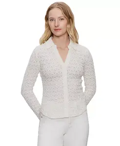 Женская блузка Dreamgirl на пуговицах с кружевом Sanctuary, белый