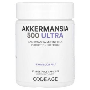 Codeage, Akkermansia 500 Ultra, аккермансия, 90 растительных капсул