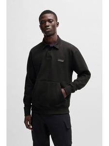 Футболка поло BOSS Orange, черный