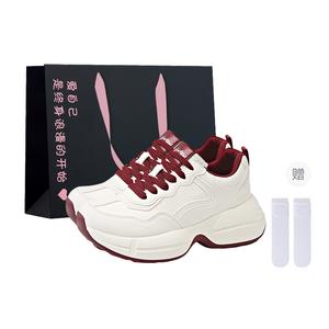 Boldi Kuki Женские низкие массивные кроссовки Angora Red (сумка для покупок + в комплекте носки), цвет Angora Red (Shopping Bag+Comes with Socks)