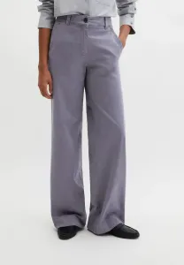 Брюки прямого кроя с приталенным поясом, французскими карманами и прорезью. Marc O'Polo, Blue Graphite