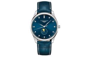 Мастер Коллекция Автоматический Механический Мужские Часы 42 мм Синий Циферблат Корпус из Нержавеющей Стали LONGINES