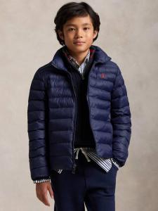 Детская утепленная куртка с молнией спереди Ralph Lauren, Newport Navy