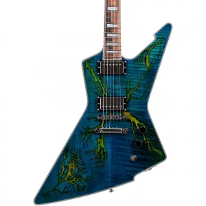 Электрогитара Schecter Guitar Research E-1 Electro-Resin, прозрачный синий