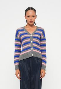 Кардиган ONLY ONLPOPPY, Grey Melange/Pink/Surf The Web/Mel/Mottled Light Grey
