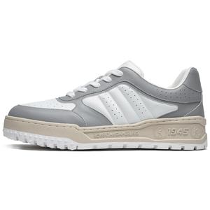 Нескользящие и износостойкие низкие кроссовки для скейтбординга, увеличивающие рост, для мужчин Roberta Di Camerino, White Gray