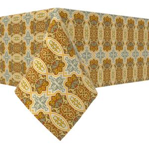 Прямоугольная скатерть, 100 % хлопок, 52х120 дюймов, цветочный 111