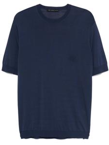 Футболка тонкой вязки Low Brand, синий