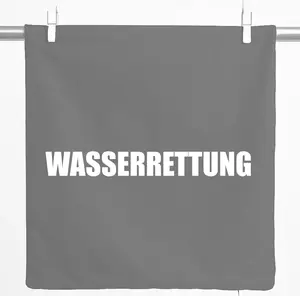 Декоративная наволочка Huuraa с надписью Спасение на воде, подарочная, 40x40 см, стальной серый, хлопковая, украшение для спасения на воде Hellweg Druckerei