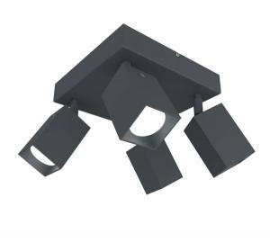 Потолочный светильник Lumicom Brick X4, антрацитовый