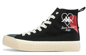 Кеды Kappa Canvas Shoes Unisex High-Top Black