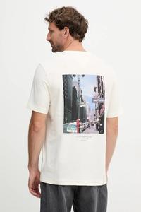 Хлопковая футболка Tommy Hilfiger, бежевый