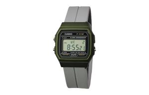CASIO Кварцевые часы Retrofit Series с силиконовым ремешком, мужские часы с черным циферблатом