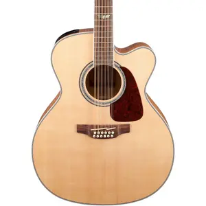 Акустико-электрогитара Takamine GJ72CE-12 серии G с вырезом типа Jumbo, 12 струн, натуральный клен с фактурой «пламя»