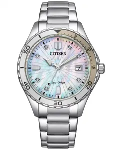 Женские наручные часы Eco-Drive на стальном браслете, 37 мм Citizen