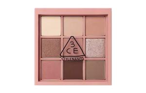 Тени для век с девятью оттенками, легко растушевываются, создают естественный контур 3CE