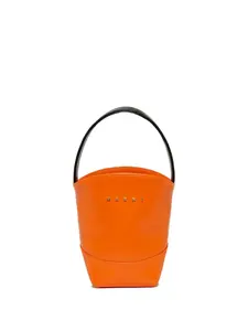 Сумка-ведро с нашивкой-логотипом Marni Kids, оранжевый
