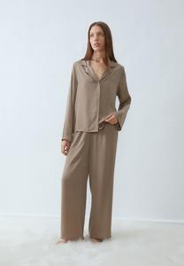 Пижама HAMMERED SATIN SET Anna Field by Zalando, светло-коричневый