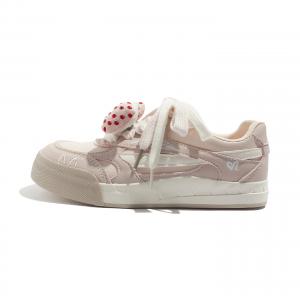 Женские скейтерские кеды Low Top с легкой конструкцией и сбалансированной поддержкой MEAKKEA, розовый