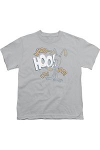 Футболка с коротким рукавом Looney Tunes "Смешок Даффи" для детей Gildan, серебряный