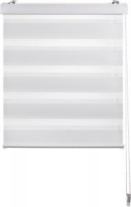 Двойная руленая штора полупрозрачная 100/160 см Boxxx, белый/прозрачный