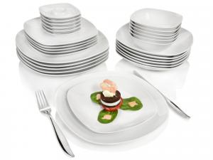 Столовый сервиз Bilgola, 30 предметов, фарфор Sänger, белый