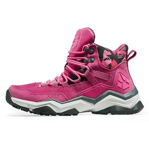 Кроссовки для походов и треккинга женские с высоким берцем розово-красный Rax