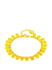 Браслет с подвеской-логотипом Annele, золотой