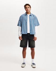 Cotton:On Мешковатые джинсовые шорты черного цвета