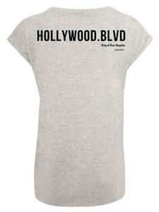 Футболка PLUS SIZE Hollywood boulevard серого цвета в крапинку F4NT4STIC