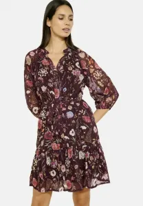 Платье-Рубашка с цветочным принтом и поясом Lolaliza, Bordeaux Wine