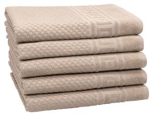 Банные полотенца Zollner 00000465 5er-Set, песочно-коричневый