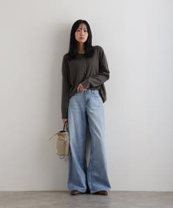 Футболка с V-образным вырезом и рукавами «летучая мышь» Pourvous, цвет Charcoal Gray