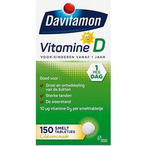 Давитамон Витамин D для детей - Рост и развитие - Диетическая добавка - плавящиеся таблетки 150 шт. Davitamon