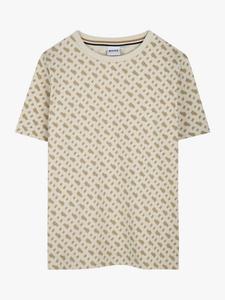 Детская хлопковая футболка с коротким рукавом и монограммой HUGO BOSS, Sand