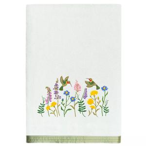 Linum Home Textiles Турецкий хлопок Hada Набор из 2 украшенных банных полотенец, серый