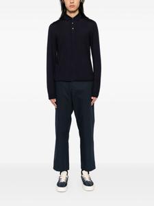 Рубашка поло Fedeli из натуральной шерсти, синий