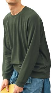 Мужская футболка с длинным рукавом и вафельной текстурой Aigle Casual RP, впитывающая влагу, быстросохнущая, зеленый