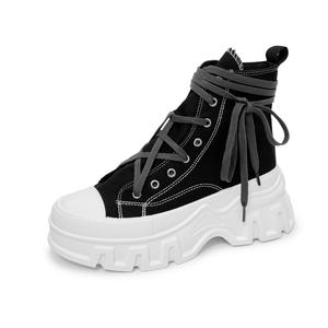 SLNU 3 Нескользящие и износостойкие высокие парусиновые туфли, увеличивающие рост, унисекс, черные, белые